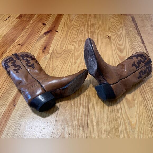 VTG Lucchese San Antonio 2L126 Leather Two Tone Size US 11AA - Picture 12 of 16